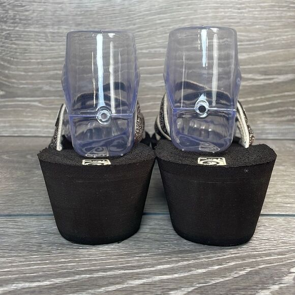 Teva Mush Mandalyn Wedge Ola 2 Women’s Sz 10 Brown Toe Loop Strappy Sandals - Picture 4 of 10